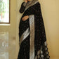 NOZ2TOZ Women Banarasi Silk Woven Saree With Blouse Piece - Black | Swadesiicart