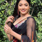 NOZ2TOZ Women Banarasi Silk Woven Saree With Blouse Piece - Black | Swadesiicart