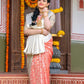 NOZ2TOZ Women Banarasi Silk Woven Saree With Blouse Piece - White | Swadesiicart