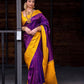 NOZ2TOZ Women Banarasi Silk Woven Saree With Blouse Piece - Magenta | Swadesiicart