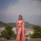 NOZ2TOZ Women Banarasi Silk Woven Saree With Blouse Piece - Pink | Swadesiicart