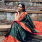 NOZ2TOZ Women Banarasi Silk Woven Saree With Blouse Piece - Green | Swadesiicart
