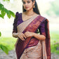 NOZ2TOZ Women Banarasi Silk Woven Saree With Blouse Piece - Grey | Swadesiicart
