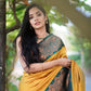 NOZ2TOZ Women Banarasi Silk Woven Saree With Blouse Piece - Yellow | Swadesiicart