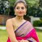 NOZ2TOZ Women Banarasi Silk Woven Saree With Blouse Piece - Pink | Swadesiicart