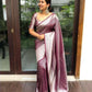 NOZ2TOZ Women Banarasi Silk Woven Saree With Blouse Piece - Maroon | Swadesiicart