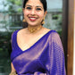 NOZ2TOZ Women Banarasi Silk Woven Saree With Blouse Piece - Royal Blue | Swadesiicart