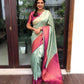 NOZ2TOZ Women Banarasi Silk Woven Saree With Blouse Piece - Sea Green | Swadesiicart