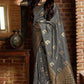 NOZ2TOZ Women Banarasi Silk Woven Saree With Blouse Piece - Grey | Swadesiicart