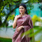 NOZ2TOZ Women Banarasi Silk Woven Saree With Blouse Piece - Wine | Swadesiicart
