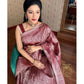 NOZ2TOZ Women Banarasi Silk Woven Saree With Blouse Piece - Wine | Swadesiicart