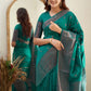 NOZ2TOZ Women Banarasi Silk Woven Saree With Blouse Piece - Rama | Swadesiicart