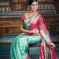 NOZ2TOZ Women Banarasi Silk Woven Saree With Blouse Piece - Sky Blue | Swadesiicart