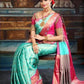 NOZ2TOZ Women Banarasi Silk Woven Saree With Blouse Piece - Sky Blue | Swadesiicart