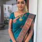 NOZ2TOZ Women Banarasi Silk Woven Saree With Blouse Piece - Sky Blue | Swadesiicart