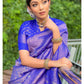 NOZ2TOZ Women Banarasi Silk Woven Saree With Blouse Piece - Blue | Swadesiicart