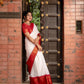 NOZ2TOZ Women Banarasi Silk Woven Saree With Blouse Piece - white | Swadesiicart