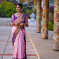 NOZ2TOZ Women Banarasi Silk Woven Saree With Blouse Piece - Pink | Swadesiicart