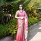 NOZ2TOZ Women Banarasi Silk Woven Saree With Blouse Piece - Pink | Swadesiicart