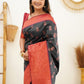 NOZ2TOZ Women Banarasi Silk Woven Saree With Blouse Piece - Black | Swadesiicart