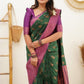 NOZ2TOZ Women Banarasi Silk Woven Saree With Blouse Piece - Green | Swadesiicart