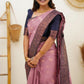 NOZ2TOZ Women Banarasi Silk Woven Saree With Blouse Piece - Pink | Swadesiicart