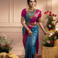 NOZ2TOZ Women Banarasi Silk Woven Saree With Blouse Piece - Sky Blue | Swadesiicart
