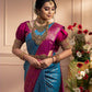 NOZ2TOZ Women Banarasi Silk Woven Saree With Blouse Piece - Sky Blue | Swadesiicart