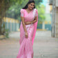 NOZ2TOZ Women Banarasi Silk Woven Saree With Blouse Piece - Pink | Swadesiicart