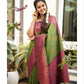 NOZ2TOZ Women Banarasi Silk Woven Saree With Blouse Piece - Green | Swadesiicart