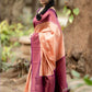 NOZ2TOZ Women Banarasi Silk Woven Saree With Blouse Piece - Peach | Swadesiicart