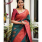 NOZ2TOZ Women Banarasi Silk Woven Saree With Blouse Piece - Rama | Swadesiicart