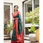 NOZ2TOZ Women Banarasi Silk Woven Saree With Blouse Piece - Rama | Swadesiicart