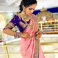 NOZ2TOZ Women Banarasi Silk Woven Saree With Blouse Piece - Pink | Swadesiicart