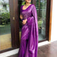 NOZ2TOZ Women Banarasi Silk Woven Saree With Blouse Piece - Magenta | Swadesiicart