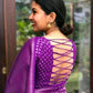 NOZ2TOZ Women Banarasi Silk Woven Saree With Blouse Piece - Magenta | Swadesiicart