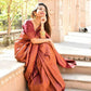 NOZ2TOZ Women Banarasi Silk Woven Saree With Blouse Piece - Maroon | Swadesiicart