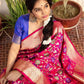 NOZ2TOZ Women Banarasi Silk Woven Saree With Blouse Piece - Pink | Swadesiicart