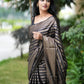 NOZ2TOZ Women Banarasi Silk Woven Saree With Blouse Piece - Black | Swadesiicart