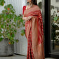NOZ2TOZ Women Banarasi Silk Woven Saree With Blouse Piece - Red | Swadesiicart