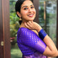 NOZ2TOZ Women Banarasi Silk Woven Saree With Blouse Piece - Lavender | Swadesiicart
