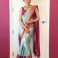 NOZ2TOZ Women Banarasi Silk Woven Saree With Blouse Piece - Pista | Swadesiicart