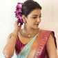 NOZ2TOZ Women Banarasi Silk Woven Saree With Blouse Piece - Pista | Swadesiicart