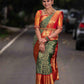 NOZ2TOZ Women Banarasi Silk Woven Saree With Blouse Piece - Green | Swadesiicart