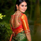 NOZ2TOZ Women Banarasi Silk Woven Saree With Blouse Piece - Green | Swadesiicart