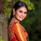 NOZ2TOZ Women Banarasi Silk Woven Saree With Blouse Piece - Green | Swadesiicart