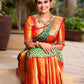 NOZ2TOZ Women Banarasi Silk Woven Saree With Blouse Piece - Green | Swadesiicart