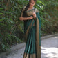 NOZ2TOZ Women Banarasi Silk Woven Saree With Blouse Piece - Bgreen | Swadesiicart