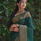 NOZ2TOZ Women Banarasi Silk Woven Saree With Blouse Piece - Bgreen | Swadesiicart