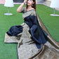 NOZ2TOZ Women Banarasi Silk Woven Saree With Blouse Piece - Black | Swadesiicart